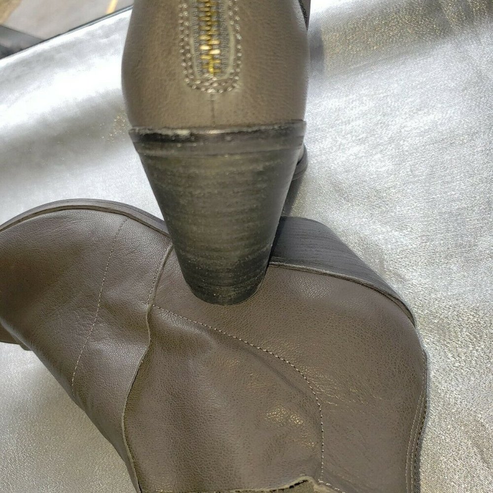 Eileen Fisher 'Ink' Open Toe Block Heel Bootie Sz… - image 3